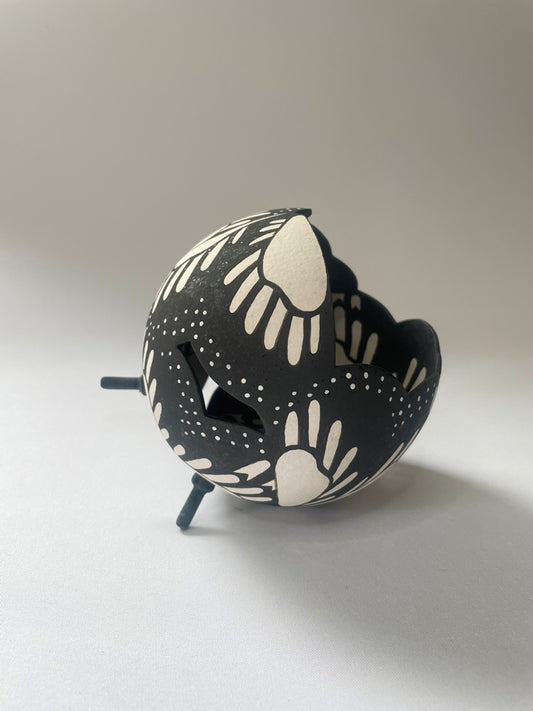 Butterfly Ceramic Sculpture Imagination Black