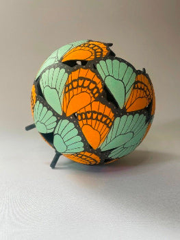 Butterfly Ceramic Sculpture Orange
