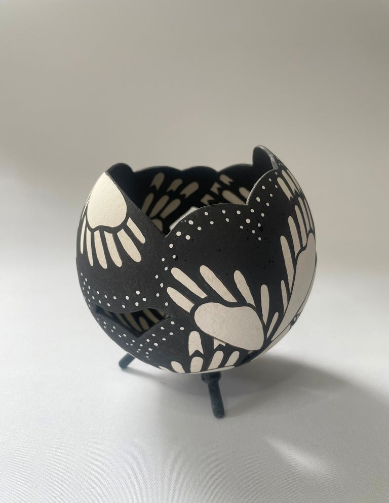 Butterfly Ceramic Sculpture Imagination Black