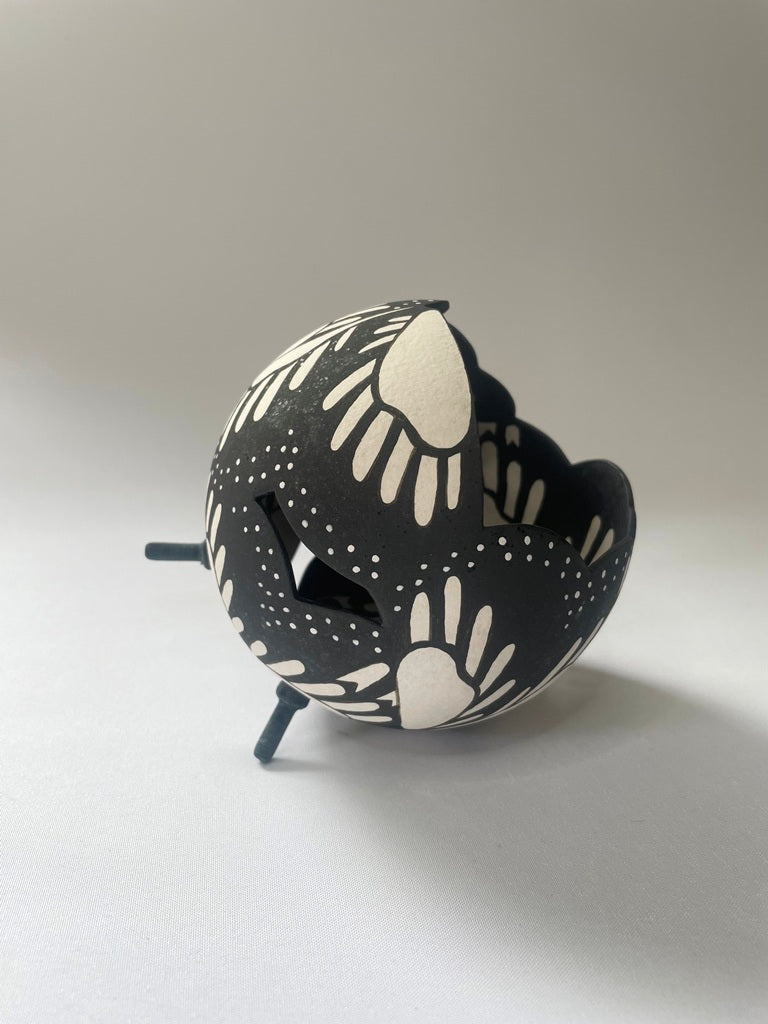 Butterfly Ceramic Sculpture Imagination Black