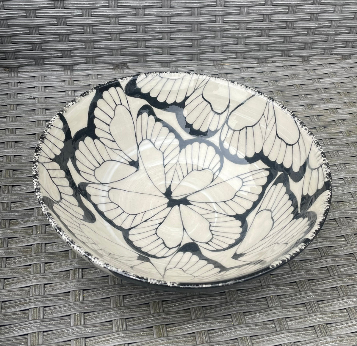 Ceramic butterfly bowl