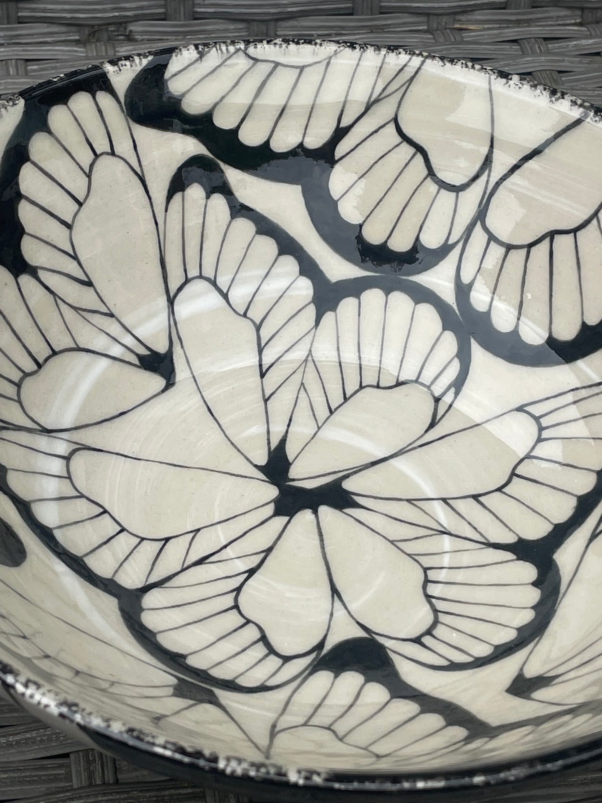 Ceramic butterfly bowl