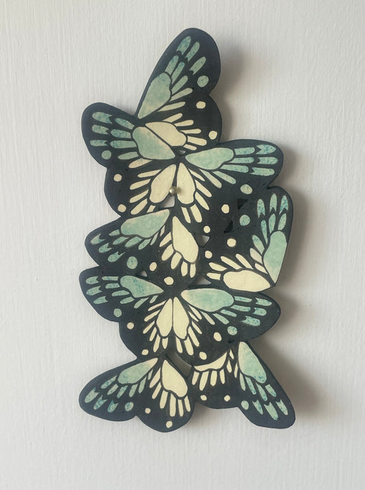 Butterfly Ceramic Imagination Small Wall Jade