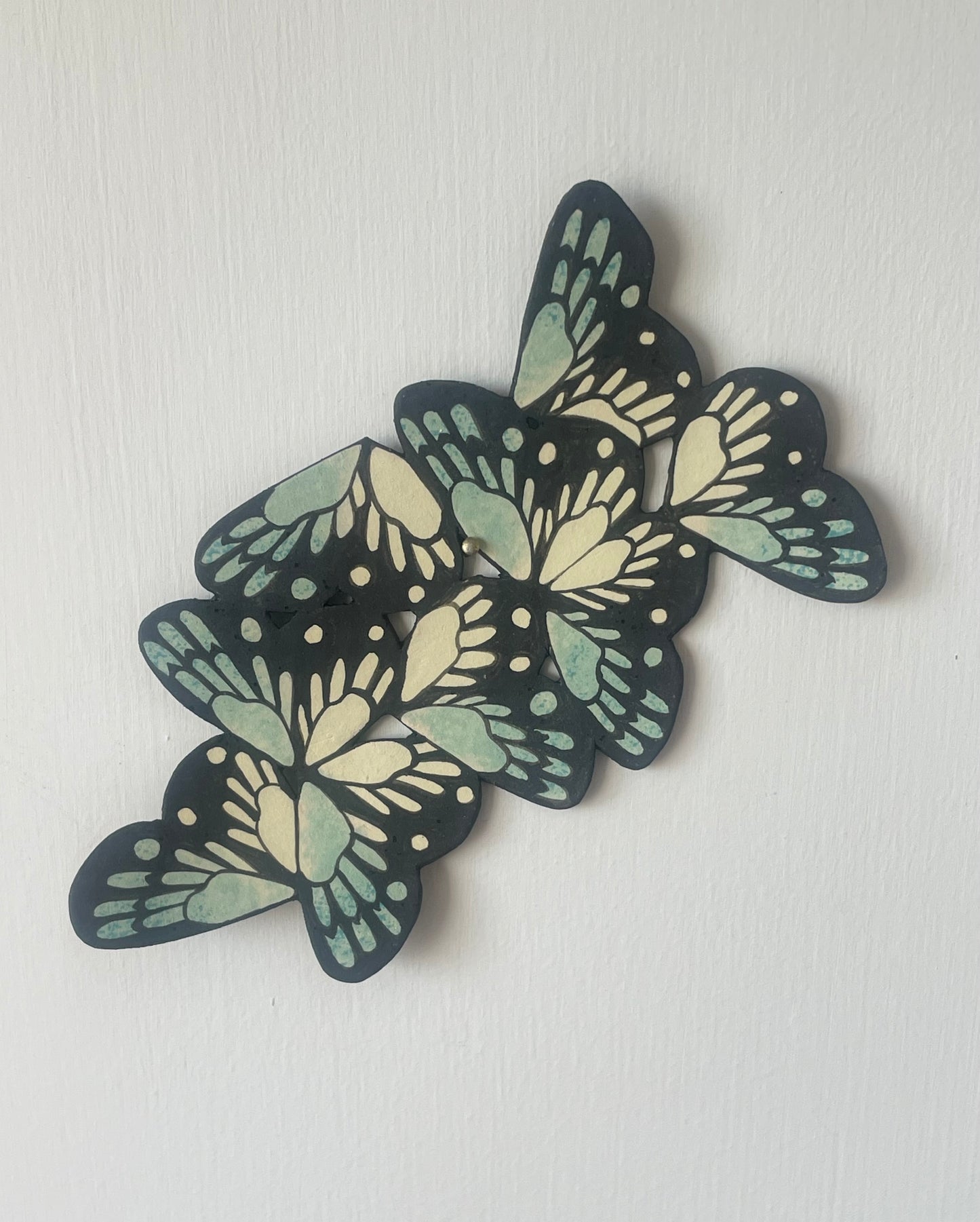 Butterfly Ceramic Imagination Small Wall Jade