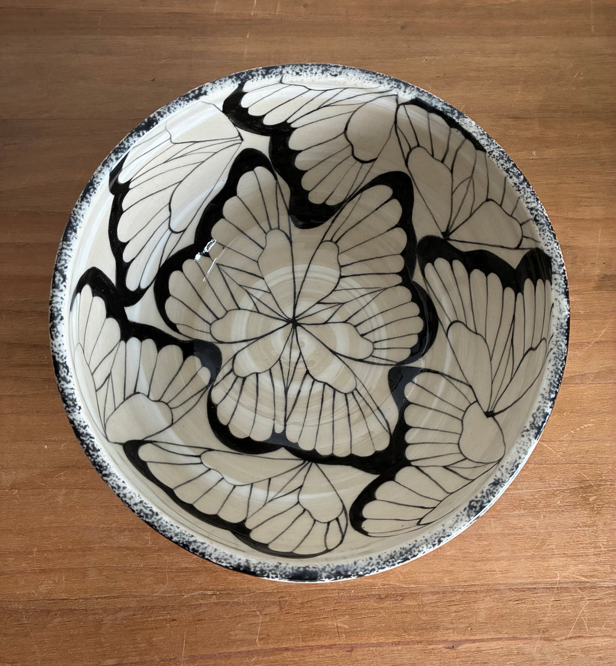 Ceramic butterfly bowl
