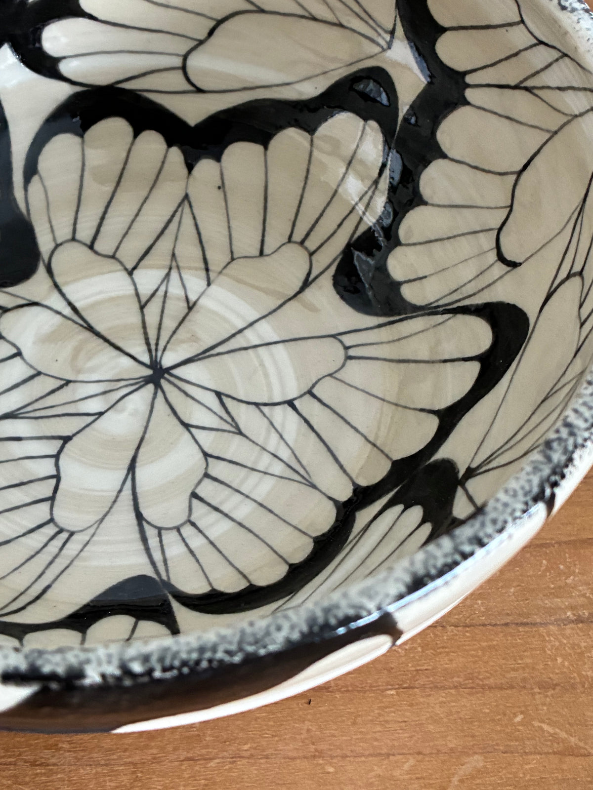Ceramic butterfly bowl