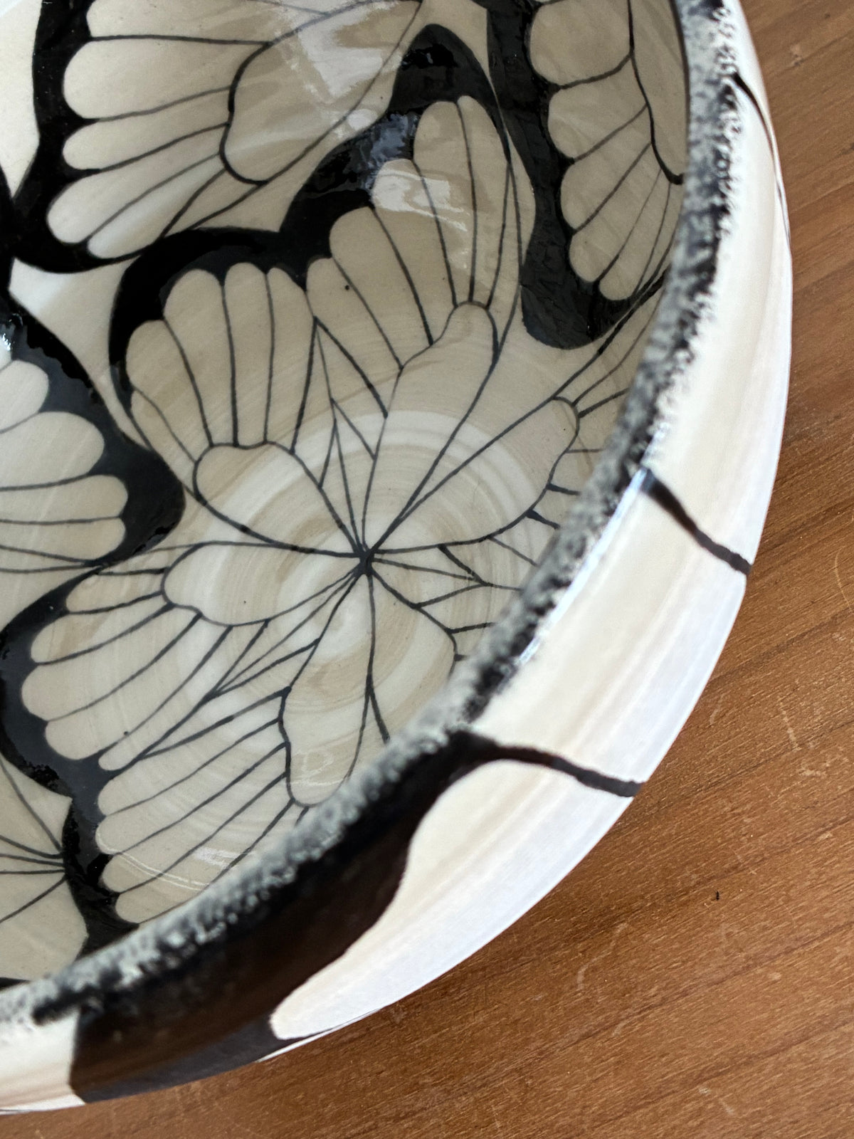 Ceramic butterfly bowl