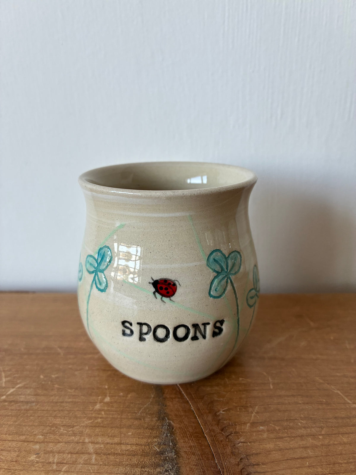 Ladybird tea spoon holder