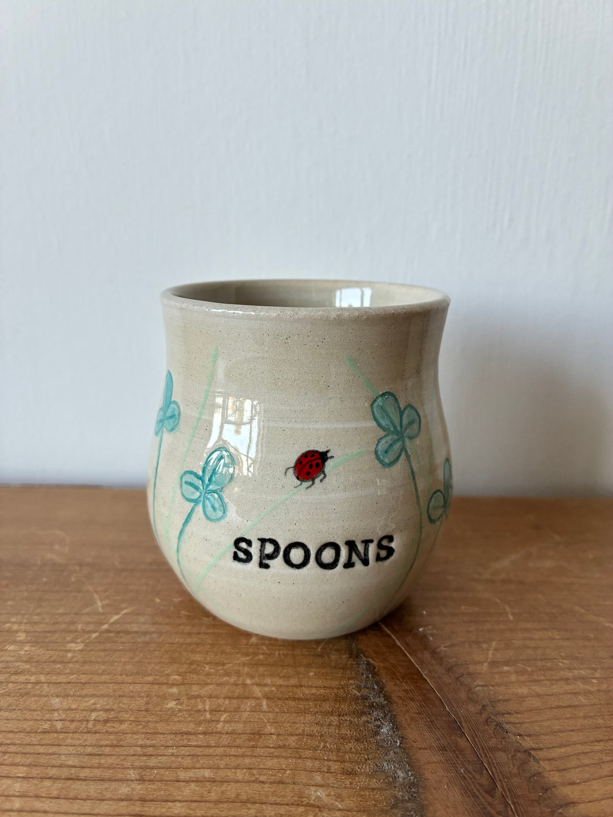 Ladybird tea spoon holder