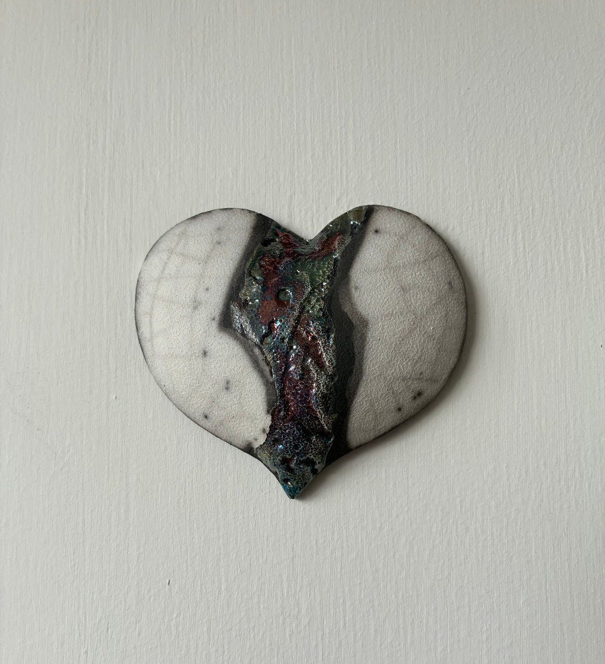 Wall Heart Raku