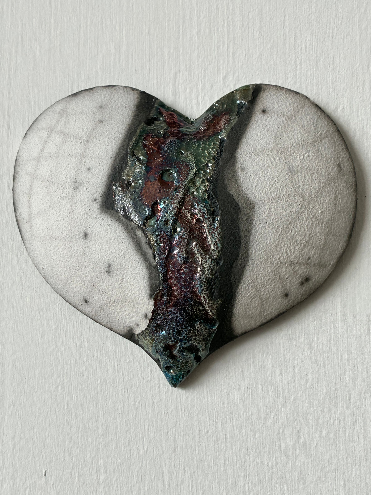 Wall Heart Raku