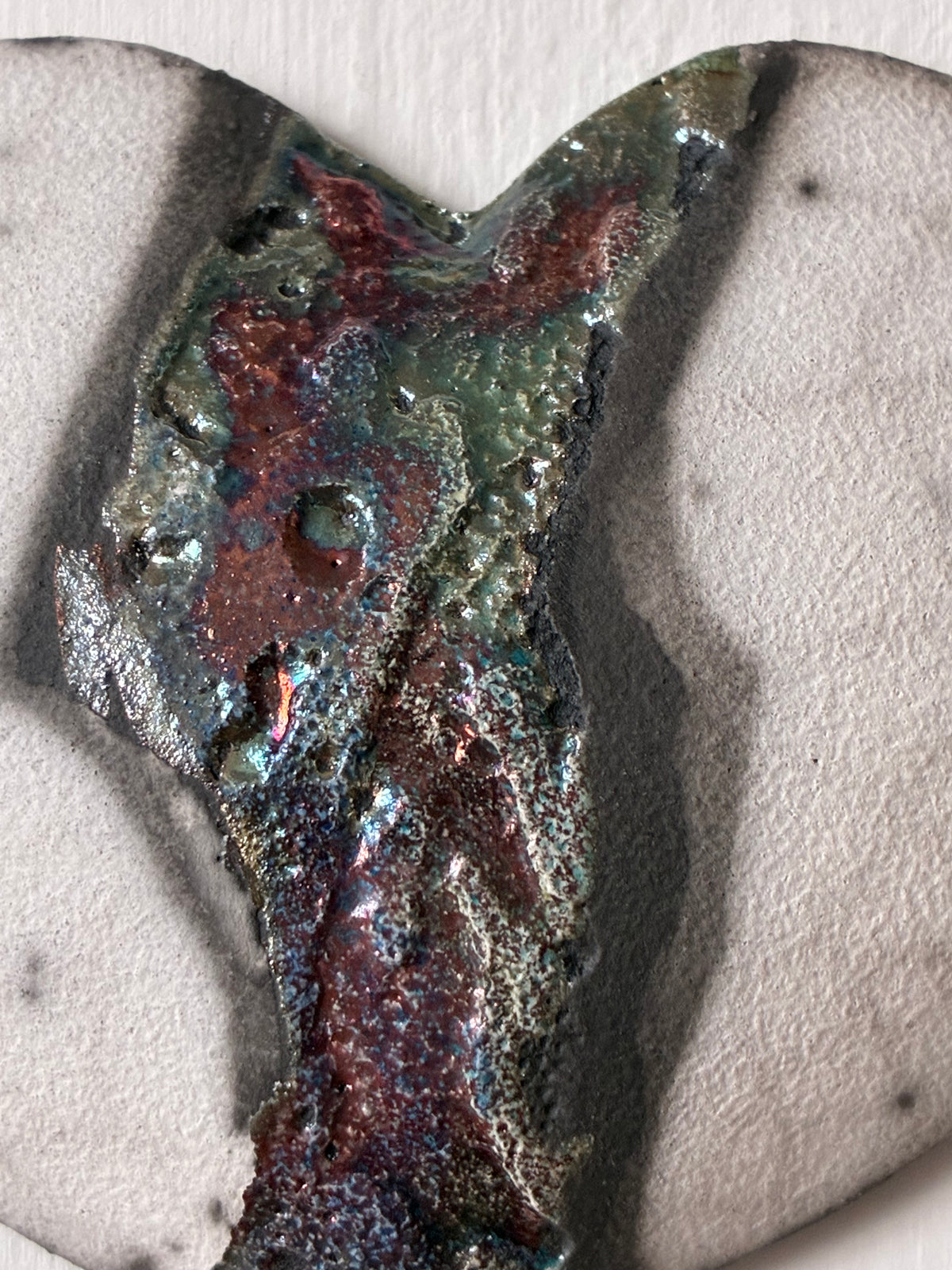 Wall Heart Raku