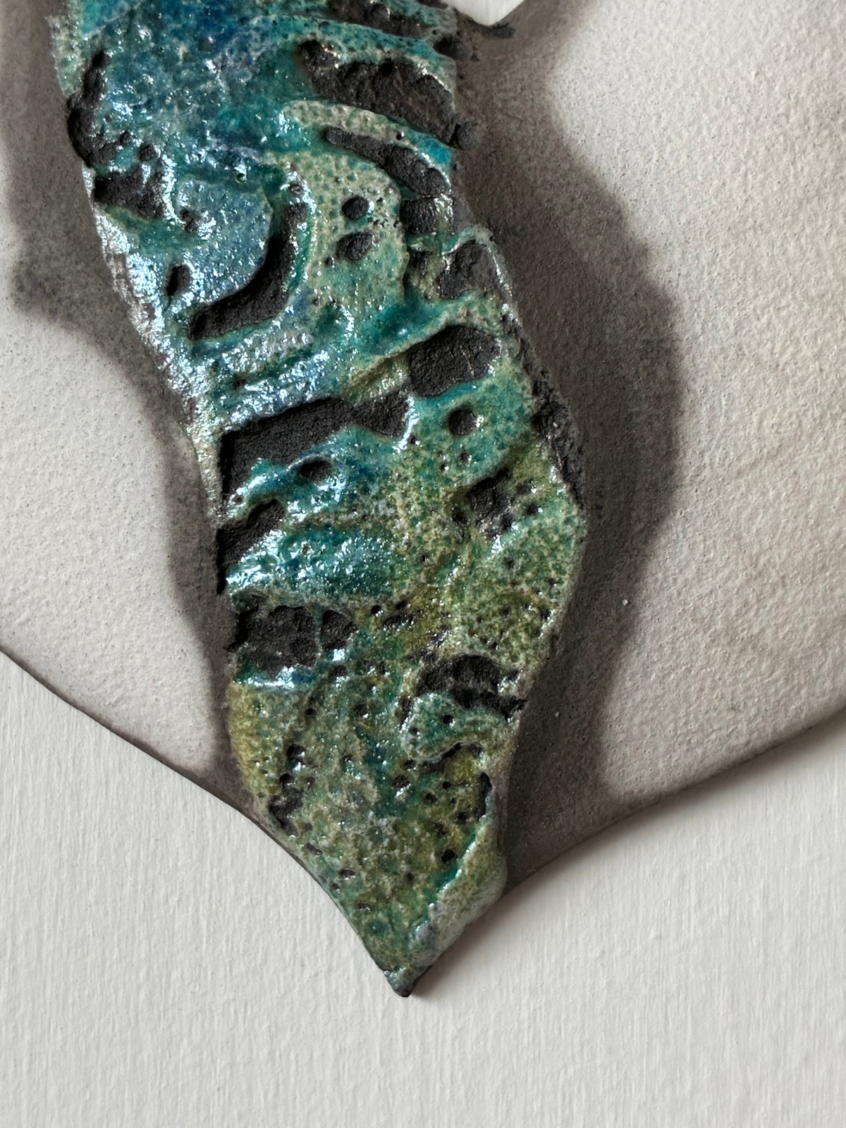 Raku wall Heart