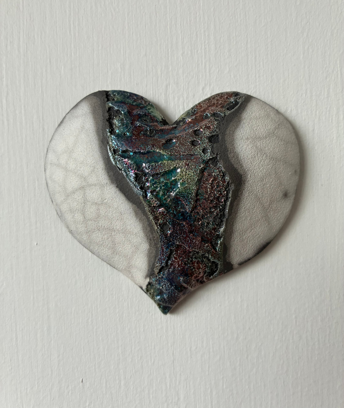Raku wall Heart.
