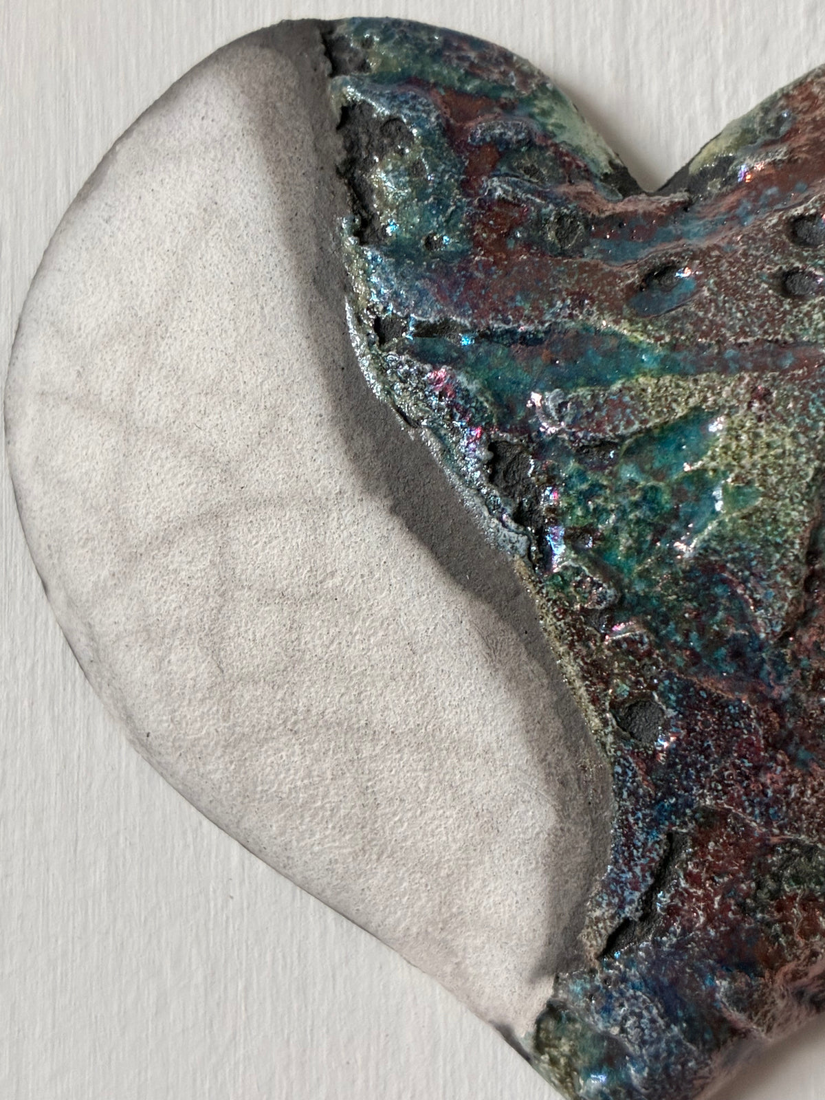 Raku wall Heart.