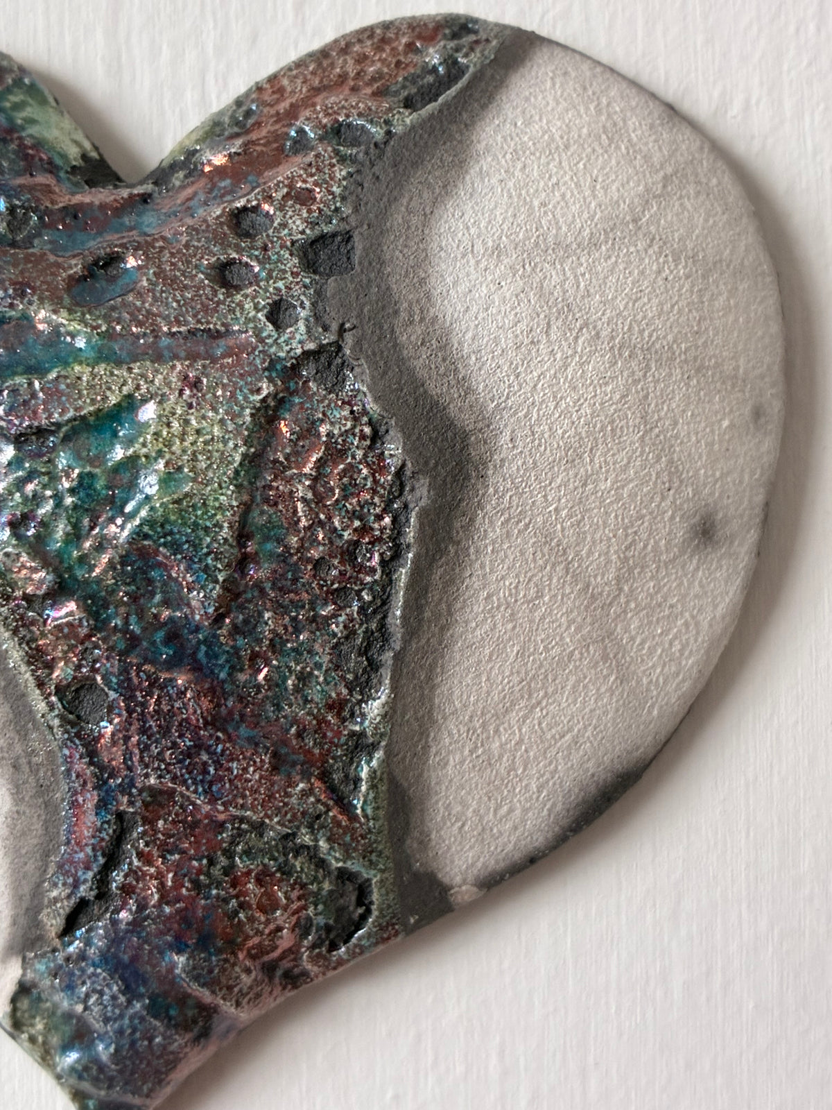 Raku wall Heart.
