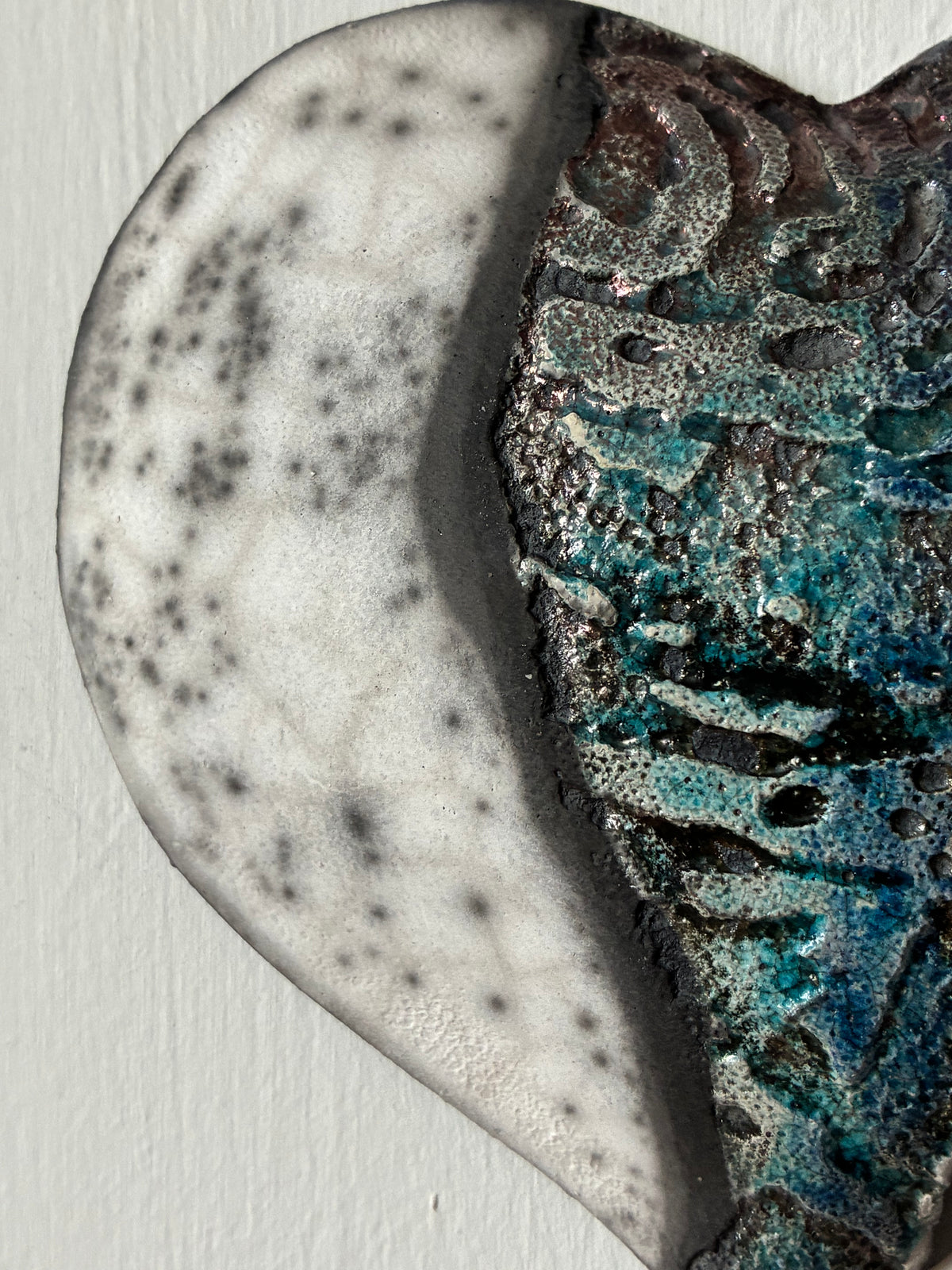 Raku wall Heart