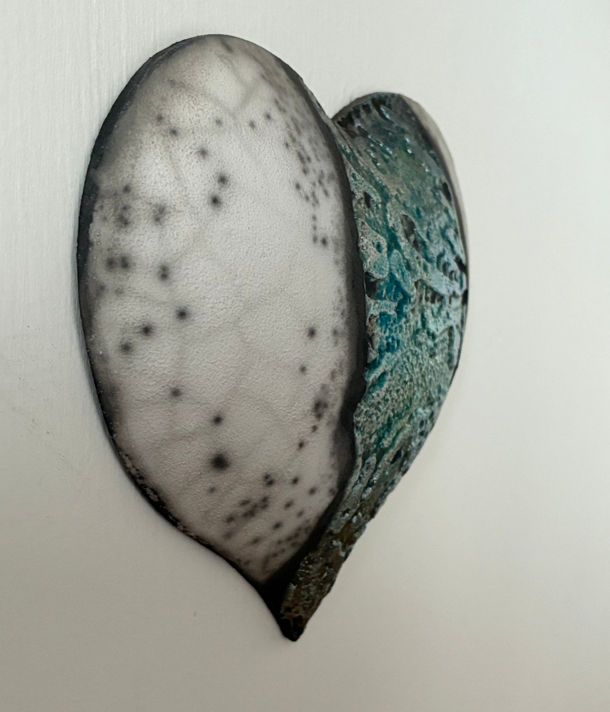 Raku fired wall Heart.