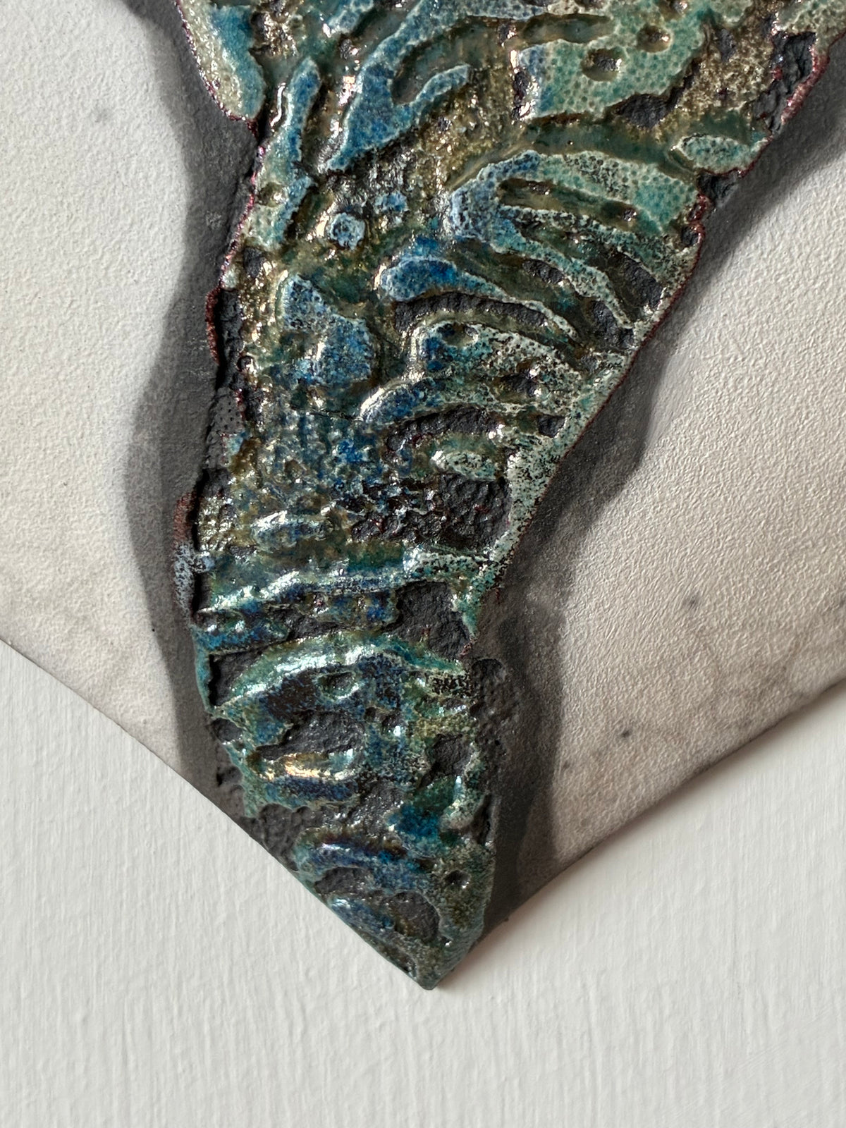 Raku fired wall Heart