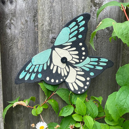 Butterfly Ceramic Imagination Wall Blue