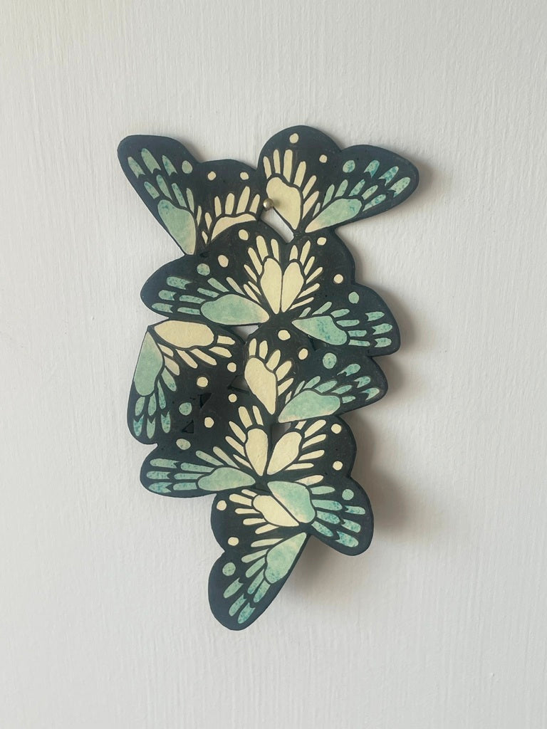 Butterfly Ceramic Imagination Small Wall Jade