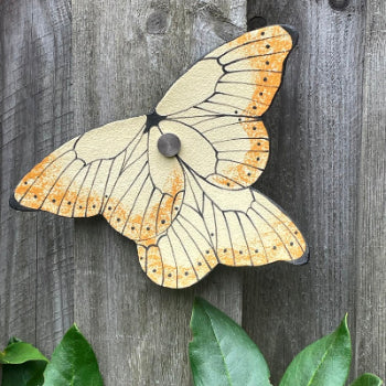Butterfly Ceramic Imagination Wall Yellow