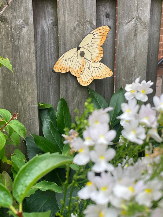 Butterfly Ceramic Imagination Wall Yellow